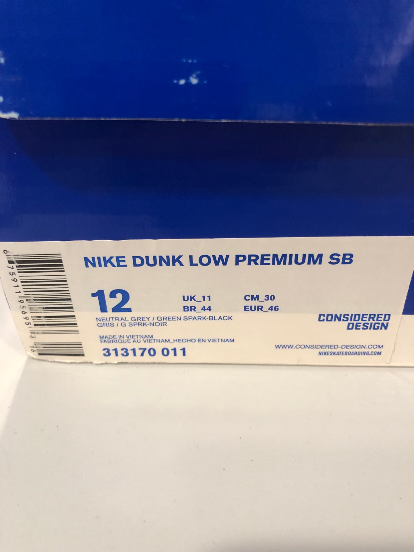 SB DUNK LOW 'LOON' SIZE 12